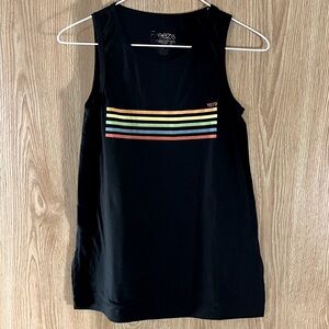 Black with Rainbow ‘1979’ Graphic Tank Top